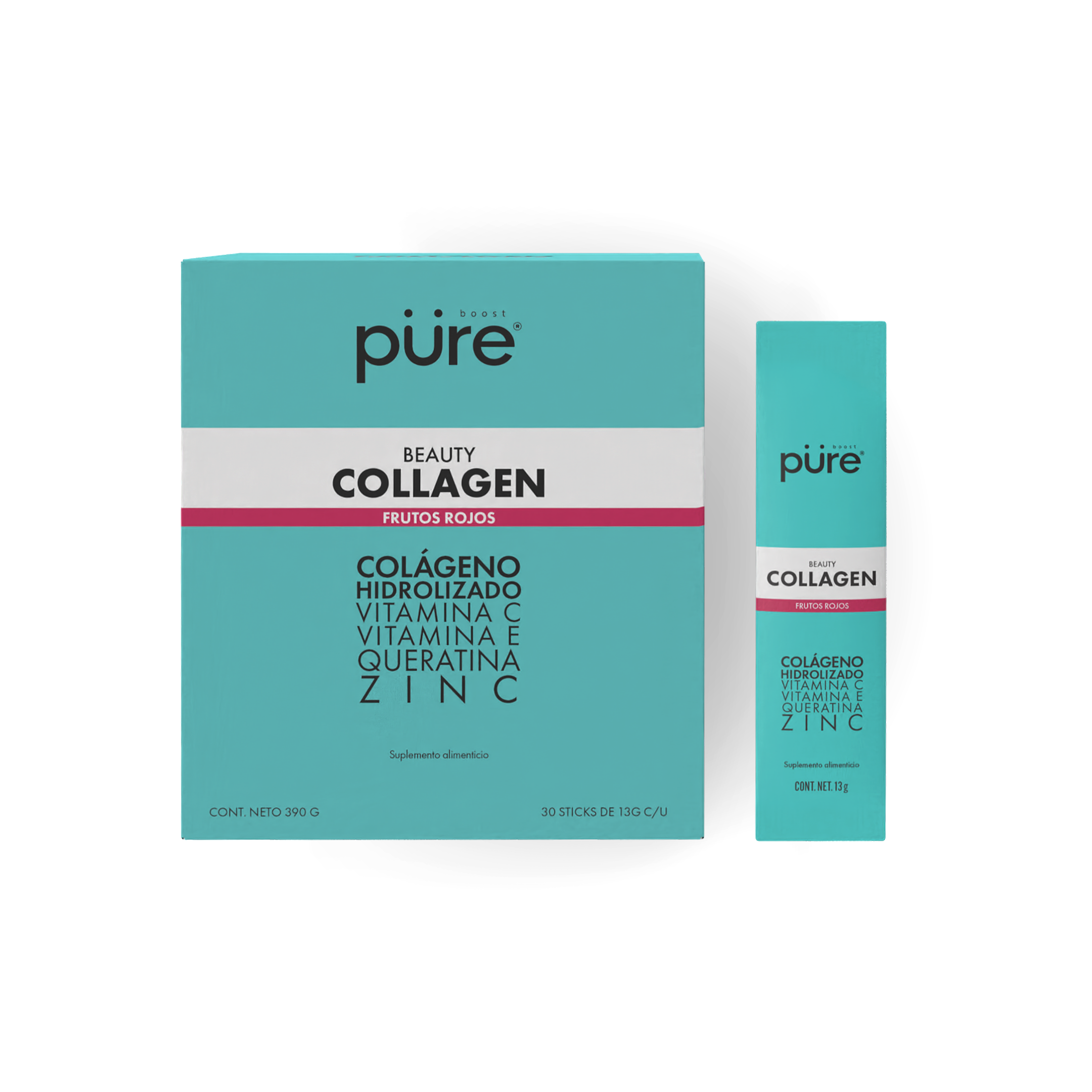 BEAUTY • Colágeno para cabello, piel y uñas • Frutos Rojos