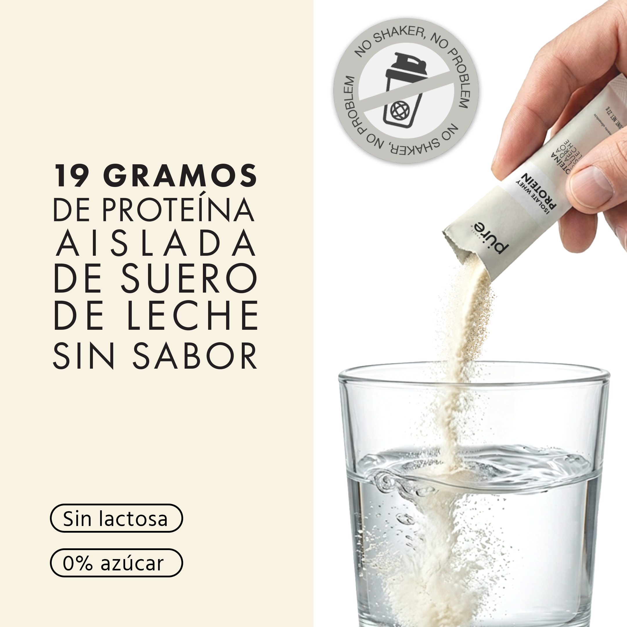 PROTEÍNA • sin sabor