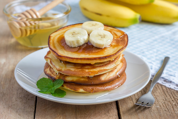Pancake de calabacita con plátano