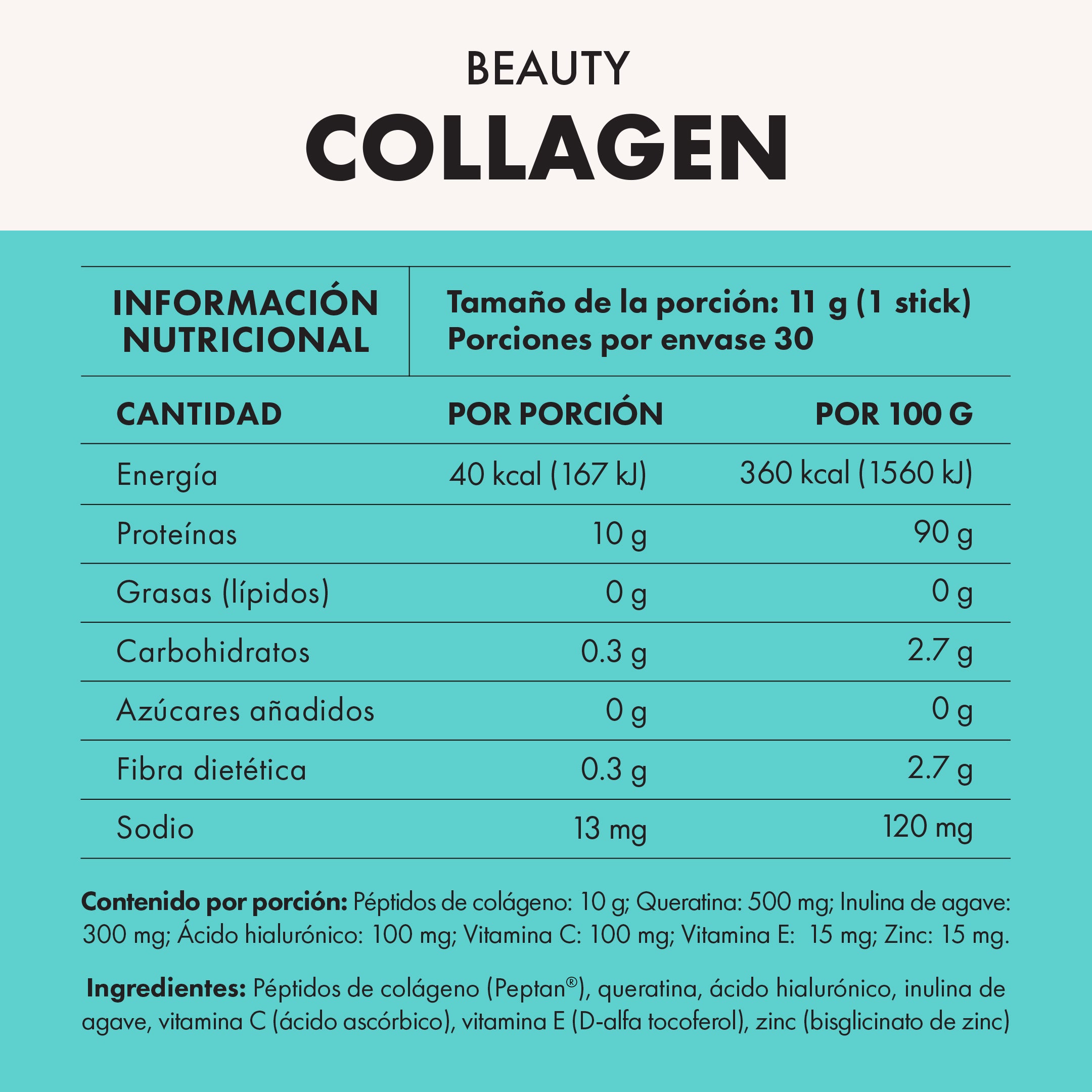 BEAUTY • Colágeno para cabello, piel y uñas