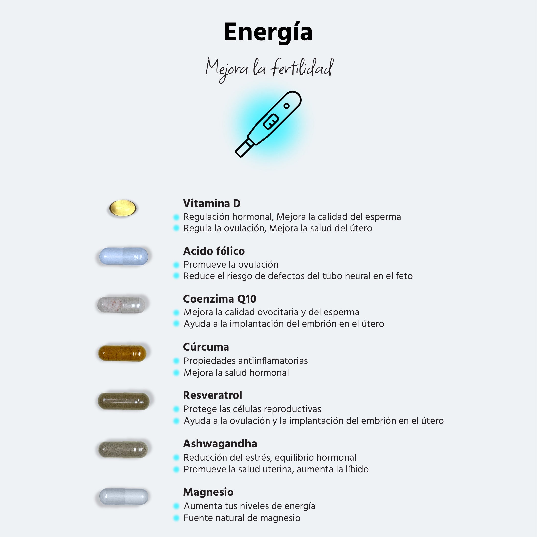 Vitaminas para mejorar la fertilidad