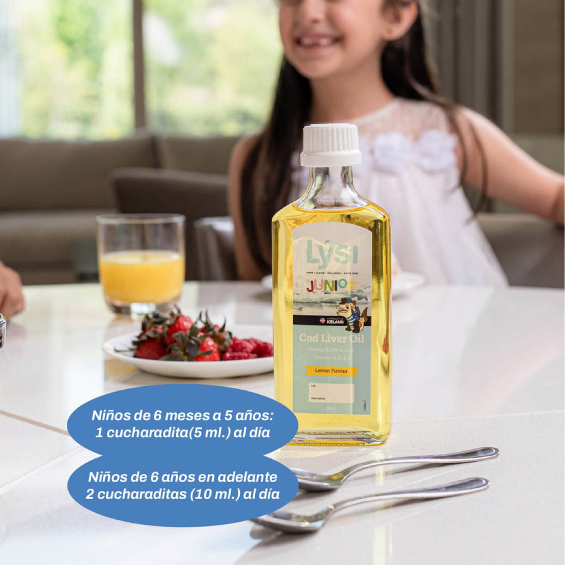 Omega 3 Lysí + vitaminas diarias yujü para niños