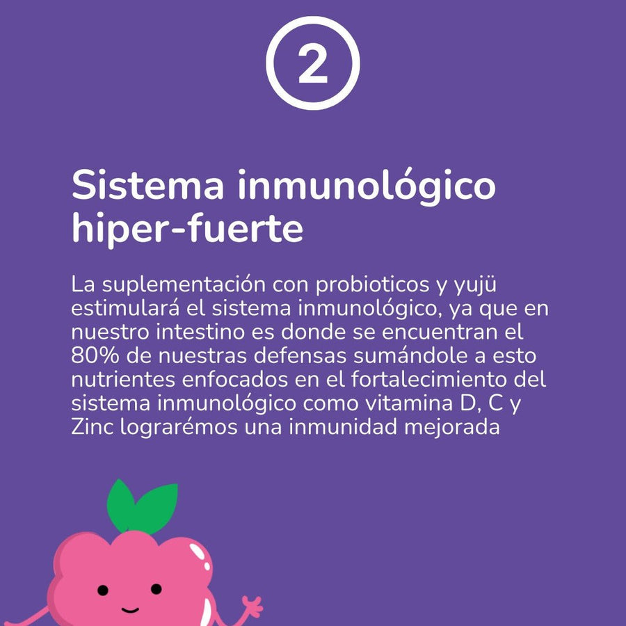 Probioticos Microbiot + vitaminas diarias yujü para niños